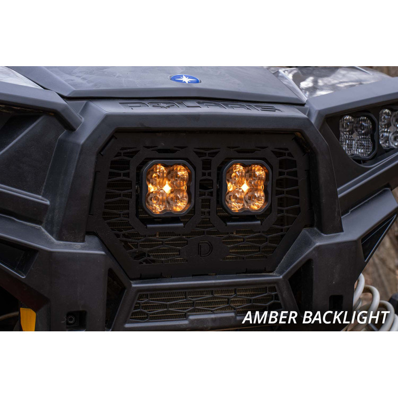  Diode Dynamics - Stage Series LED Grille Kit for 2014-2018 Polaris RZR XP, Pro White Fog